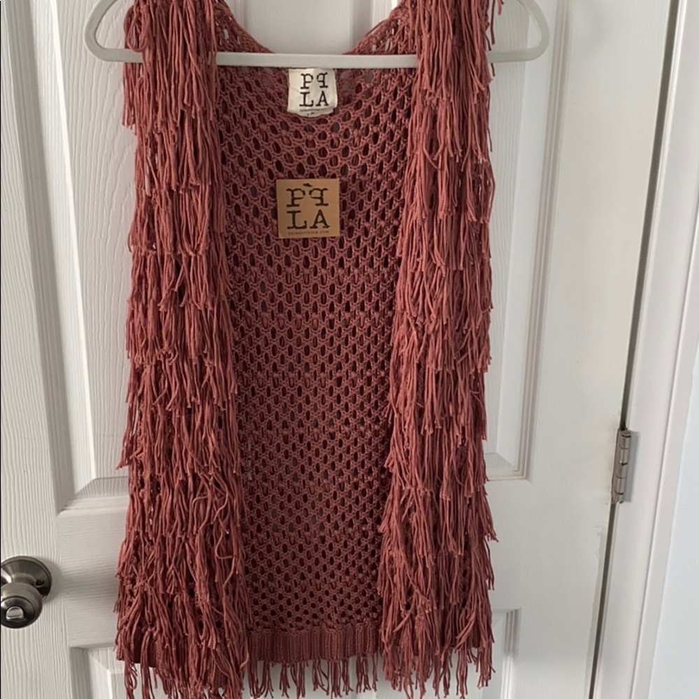 Women’s fringe vest